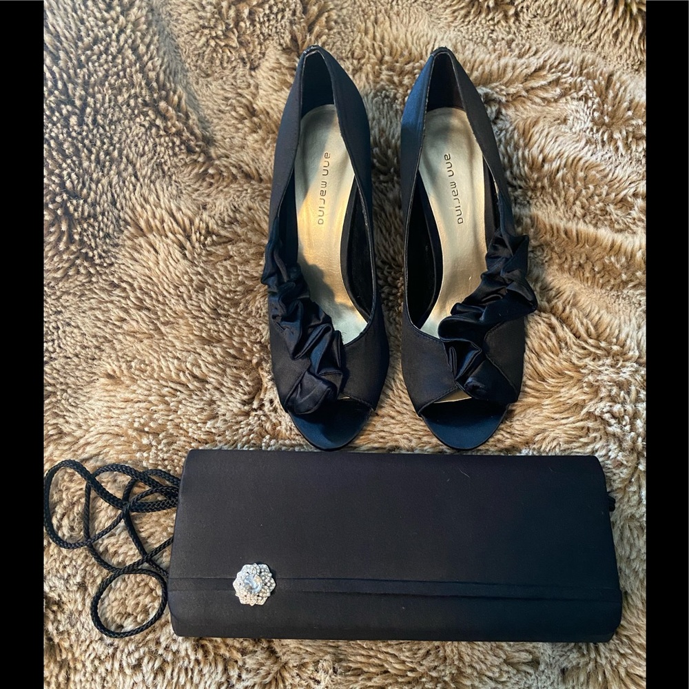 Ann Marino shoes with matching purse.